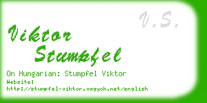 viktor stumpfel business card